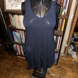 Z Supply navy blue v-neck flowy a-line knit XS dress